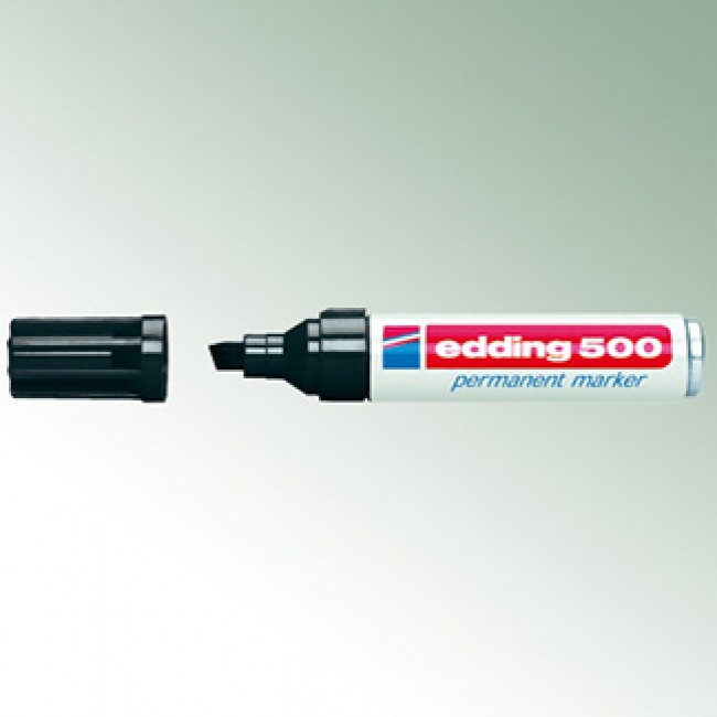 Маркер Edding 500 черен 2-7 мм